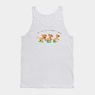 We don't see but we feel! glasses mice Tank Top